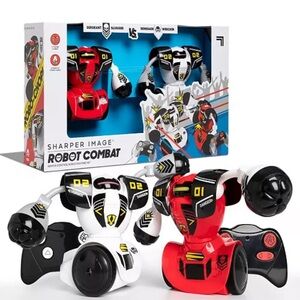 Sharper Image Robot Combat Action Figures - Red and White